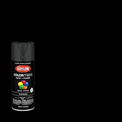 Krylon K05547007 COLORmaxx pintura en aerosol, Plano, Negro