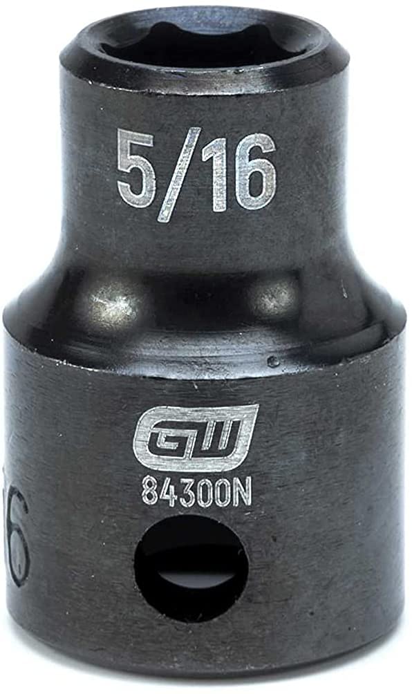 GEARWRENCH 44 Piece 3/8inch Drive 6 Point Impact Socket Set, Standard & Deep, SAE/Metric - 84916N