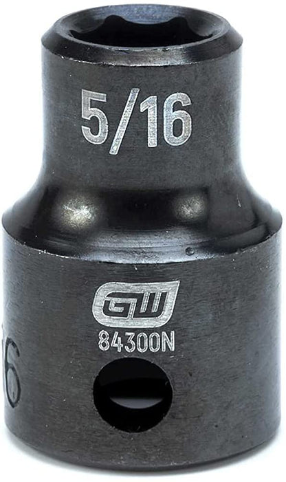 GEARWRENCH 44 Piece 3/8inch Drive 6 Point Impact Socket Set, Standard & Deep, SAE/Metric - 84916N
