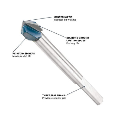 BOSCH GT400 5/16 pulgadas Broca de vidrio y azulejos