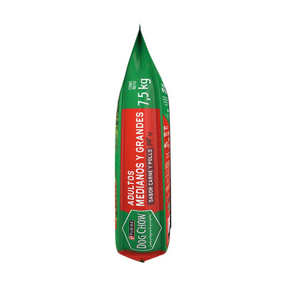 Purina Dog Chow Adulto Raza Medina y Grande Sabor Carne y Pollo 7.5Kg