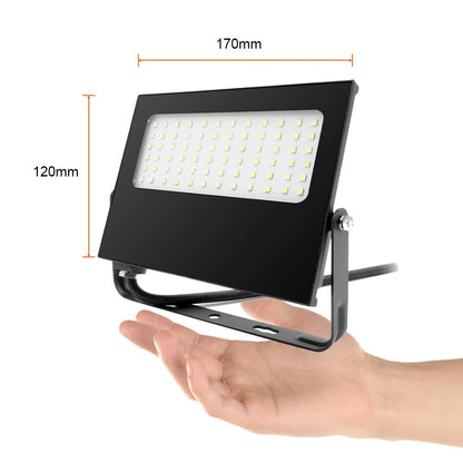 Tecnolite - Reflector LED Exterior 50 W, Luz Cálida Brillante, IP66 - IK05 Resistente a Polvo, Agua y Golpes, Jardines e Idustria, LED Flood Light