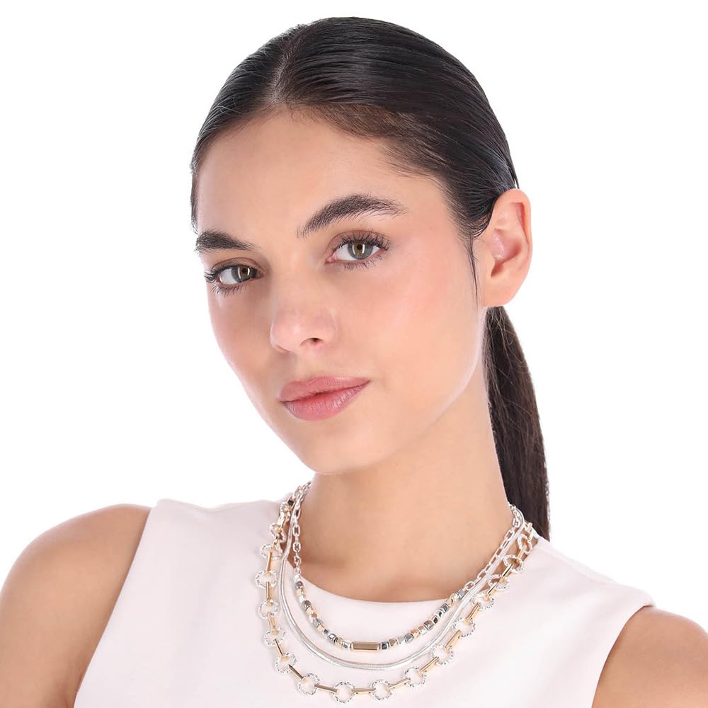 Nine West Collar Bitonio Circular Para Mujer