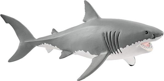 Schleich 14809 Tiburón, Original Color, | Figuras de animales fieles a los detalles, juguete zoológico, gran regalo para niños y niñas, decoración para cumpleaños