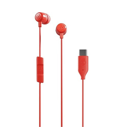 Skullcandy Jib USB-C Wired Earbuds with Noise Isolating Fit - Plasma | Wired Connection, In-Ear Fit, In-Line Microphone Call and Track Control for iPhone Android, Custom Fit with Ear Gel Sizes