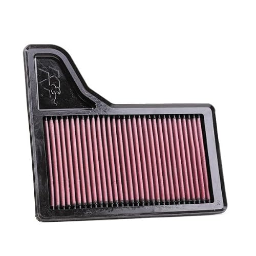 K&N Filtro de Aire de Motor Lavable para Ford Mustang L4/V6/V8 2015-2019, 33-5029