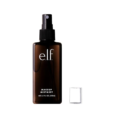 e.l.f. Cosmetics Makeup Mist & Set Fijador de Maquillaje en Spray 120 mL | Fija y Refresca el Maquillaje Todo el Día con Acabado Natural, Vegano y Libre de Crueldad Animal
