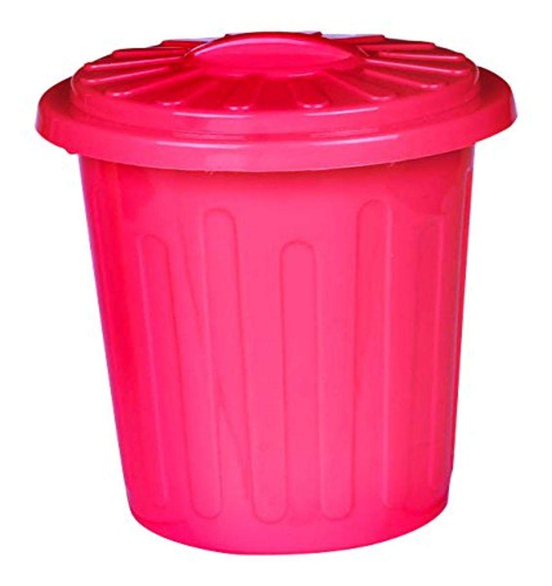 amscan Contenedor de plástico para la Basura, Rojo, 1 Pieza