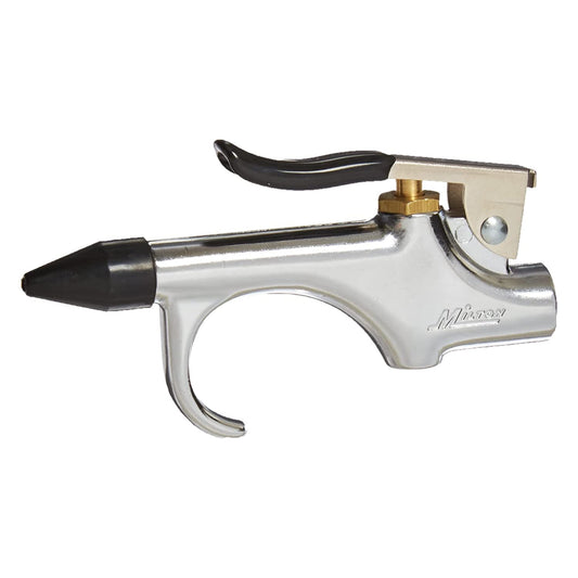 Milton (S-148) Pistola de soplado de palanca NPT de 1/4" - Boquillas de goma y punta de seguridad