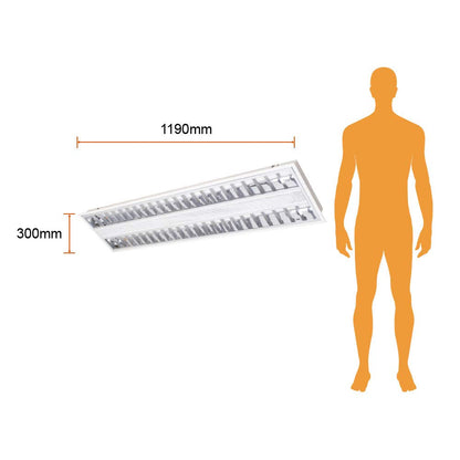 Tecnolite - Panel LED 2x2 Suspendido/Empotrable 40 W, Luz Blanca Neutra, No atenuable, LED integrado