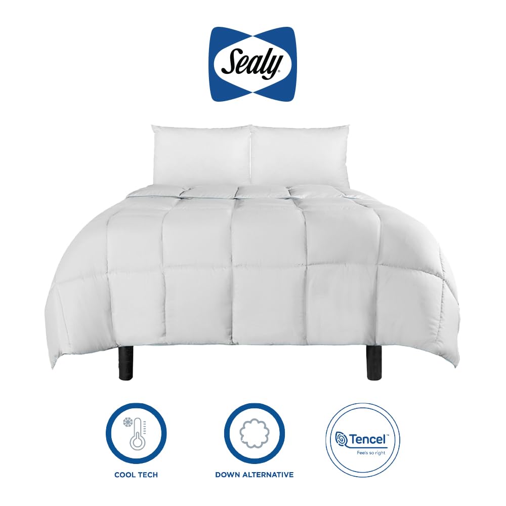 Sealy Duvet Fresh KS con Relleno de Fibra Down Alternative y Tencel