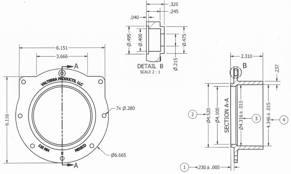 Valterra Válvula de Compuerta de PVC 110 mm con Soporte de Puerta Gris 8401X
