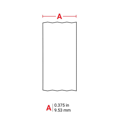 Brady Cinta adhesiva de vinilo de alta adherencia (M71C-2000-595-WT) – Negro sobre blanco – Compatible con impresoras de etiquetas BMP21-PLUS, IDPAL y LabPAL – 21 pies de largo, 0.375 pulgadas de ancho