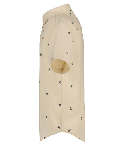 Tommy Hilfiger Camisa Tejida de Manga Corta con Botones para niño