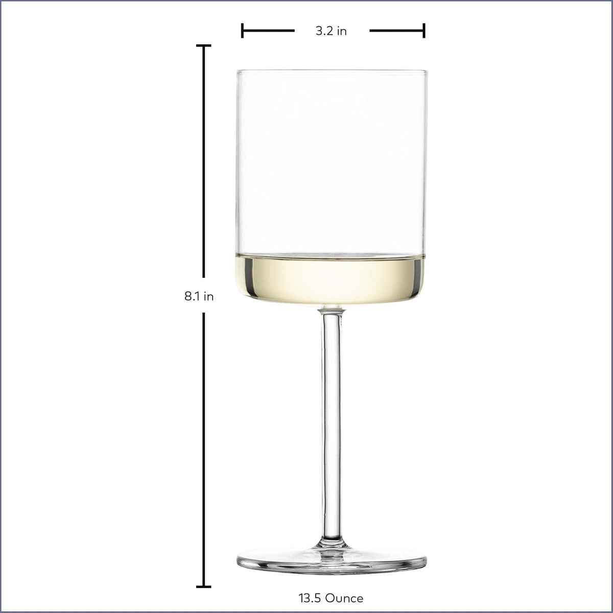 Schott Zwiesel Tritan Crystal Modo Collection, 150 oz, copas de vino blanco, juego de 4