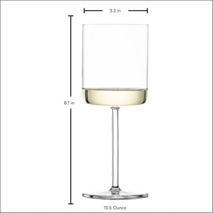 Schott Zwiesel Tritan Crystal Modo Collection, 150 oz, copas de vino blanco, juego de 4