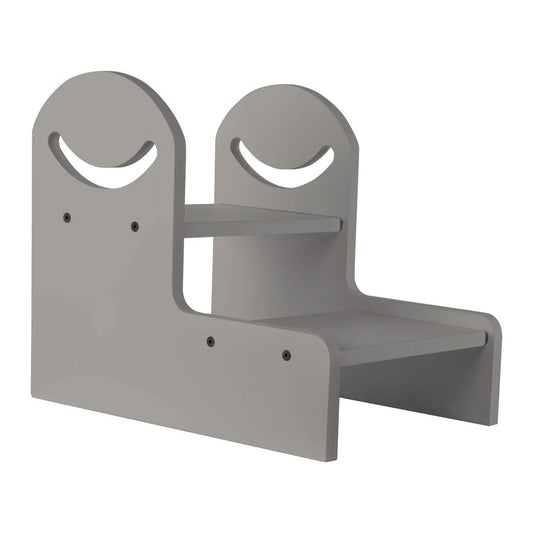 DUDUK Escalera para Niños de Madera | Cuarto, Cocina y Baño | Alto 41 cm (Gris)