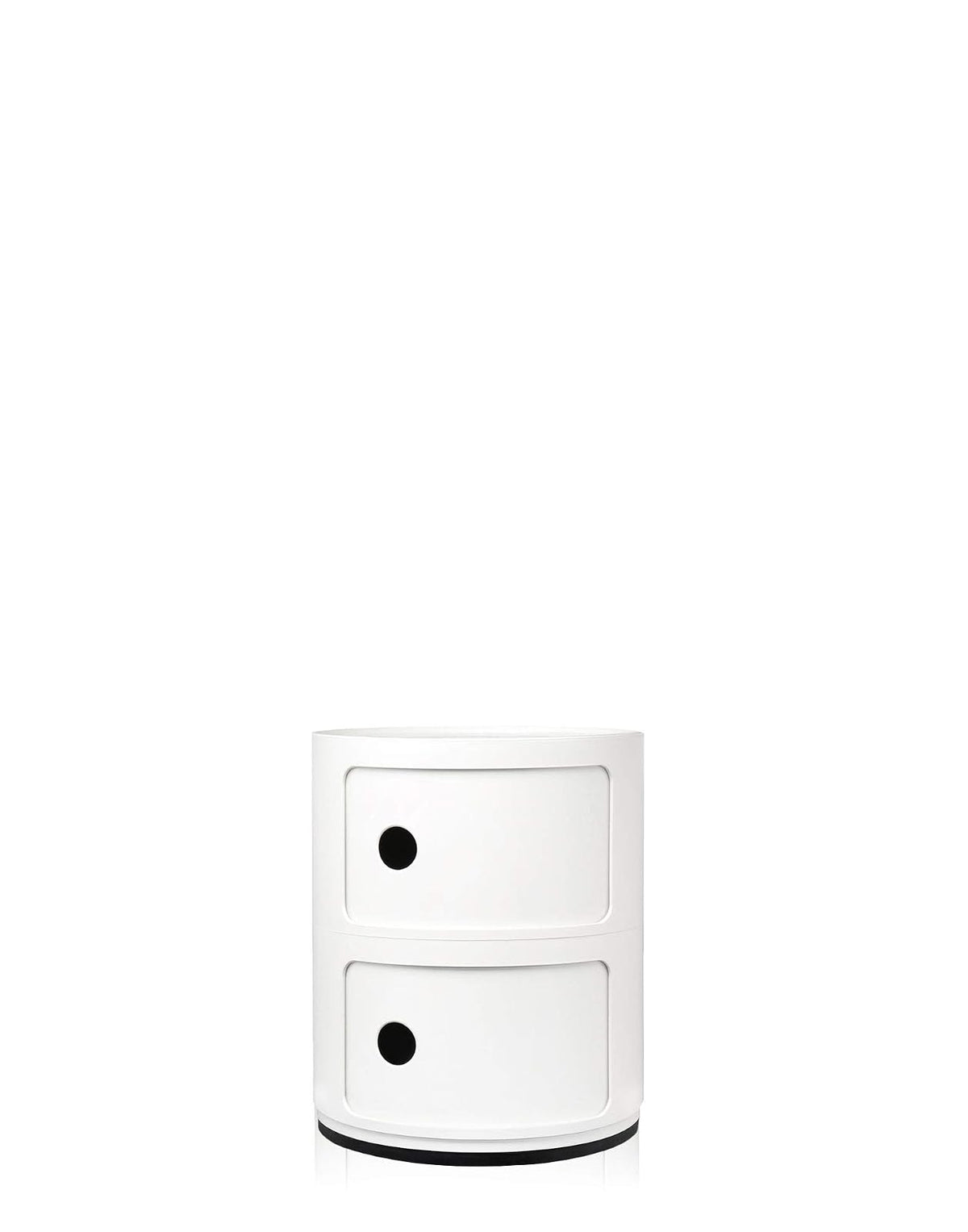 Kartell Componibili Mueble de Almacenaje Redondo, Dos Puertas - 2 Módulos - Blanco
