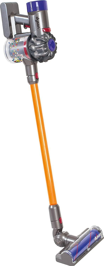 Casdon Dyson - Aspiradora inalámbrica interactiva y con Licencia Oficial de Juguete Dyson para niños a Partir de 3 años, diversión Realista de Juego de rol, Morado y Naranja