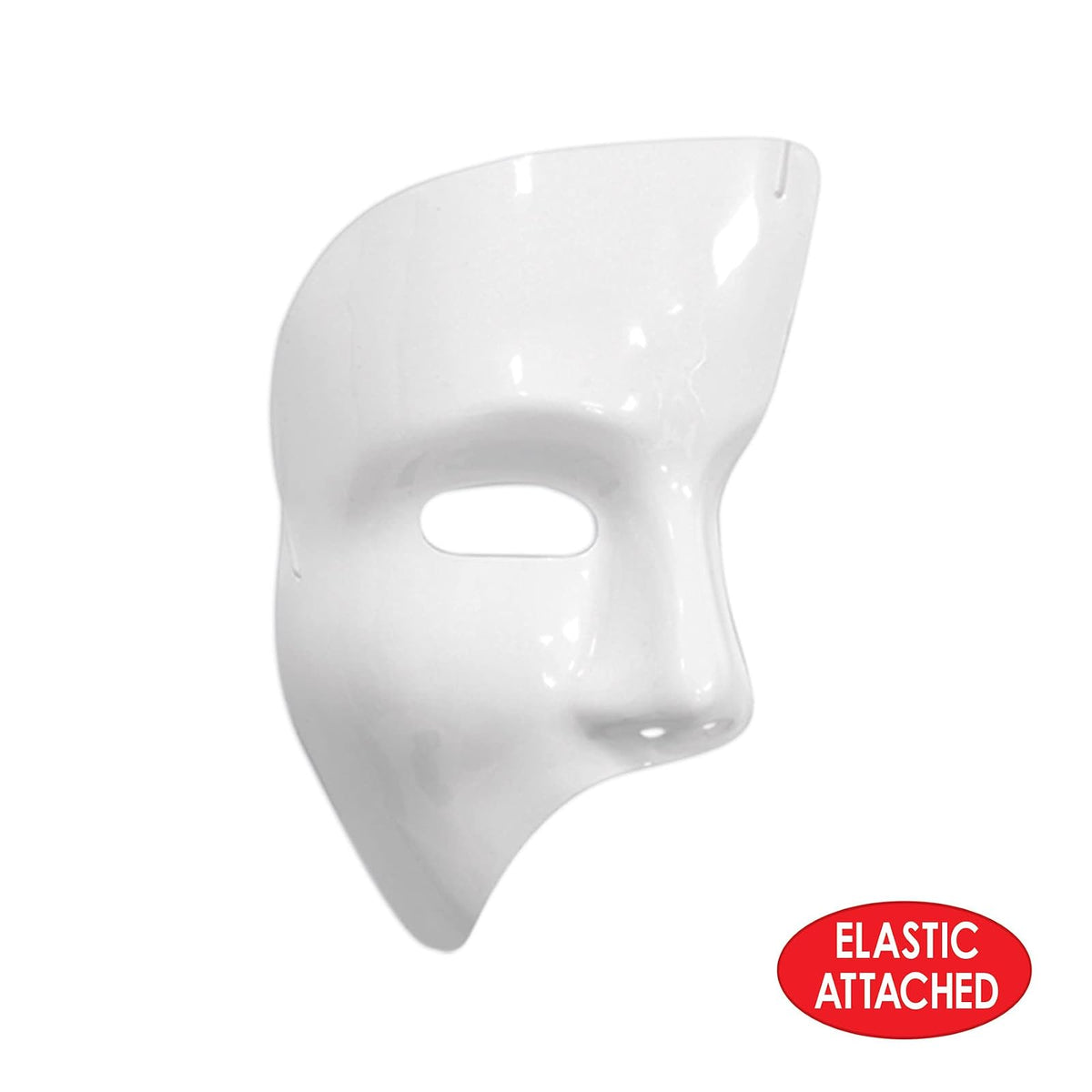 Beistle S60820-WAZ12 Fantasma Máscaras, Blanco