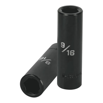 Truper Dado Largo de Impacto 6 Puntas, Cuadro 1/2" - 9 - 16"