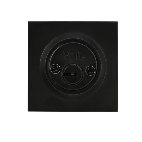 Yale MX89822 Combo Manija Castelli Alta Seguridad Llave-Llave, Negro