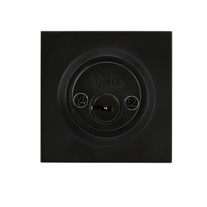 Yale MX89822 Combo Manija Castelli Alta Seguridad Llave-Llave, Negro