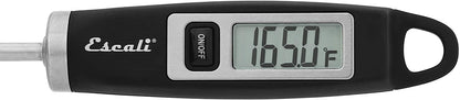 Escali DH1 Gourmet - Termómetro digital para carne con sonda extra larga, certificado NSF, negro