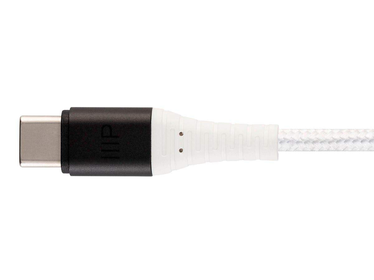 Monoprice AtlasFlex Series - Cable de Carga y sincronización (Conector Lightning a USB Tipo A, con Certificado MFi), USB-C a USB-A, Blanco, 1,82m