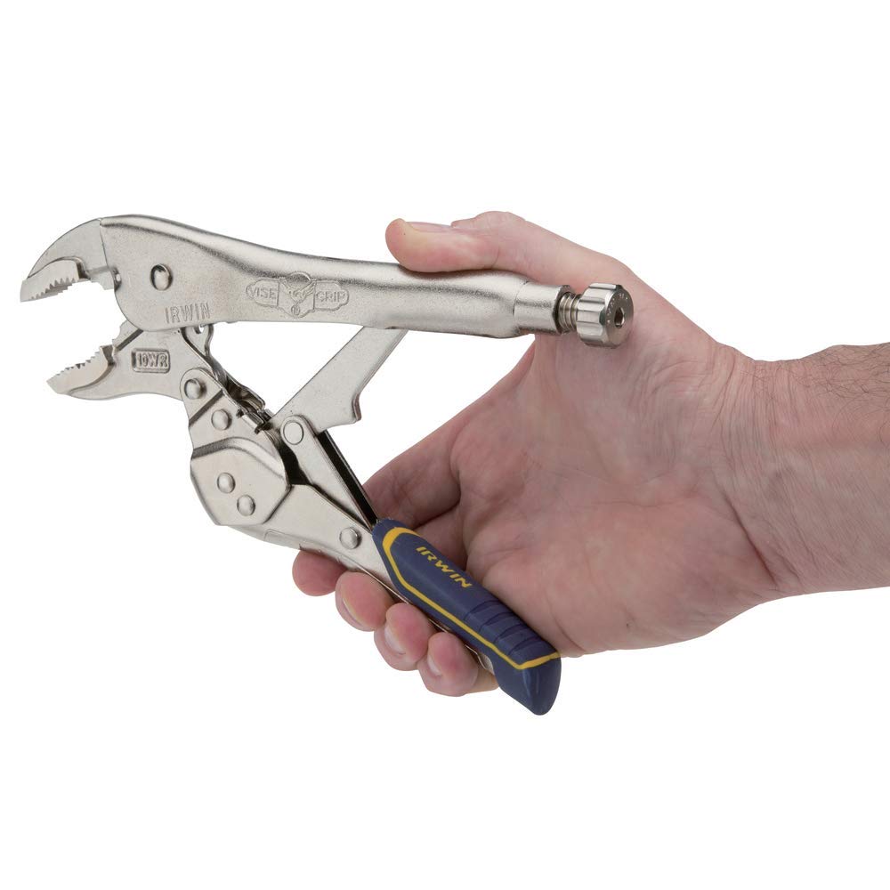 IRWIN VISE-GRIP alicates de bloqueo de mandíbula curva de liberación rápida para automóviles con cortador de alambre y mano reducida de 10 pulgadas (IRHT82578)