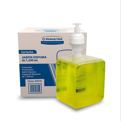 Kimberly-Clark Professional, Jabón en espuma para manos, aroma manzana, 1200 ml