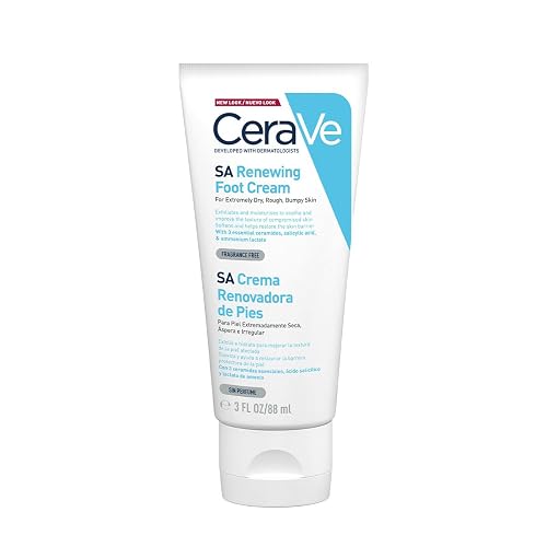 CeraVe Crema Renovadora e Hidratante de Pies con Ácido Salicílico para Piel Muy Seca y Áspera 88ml