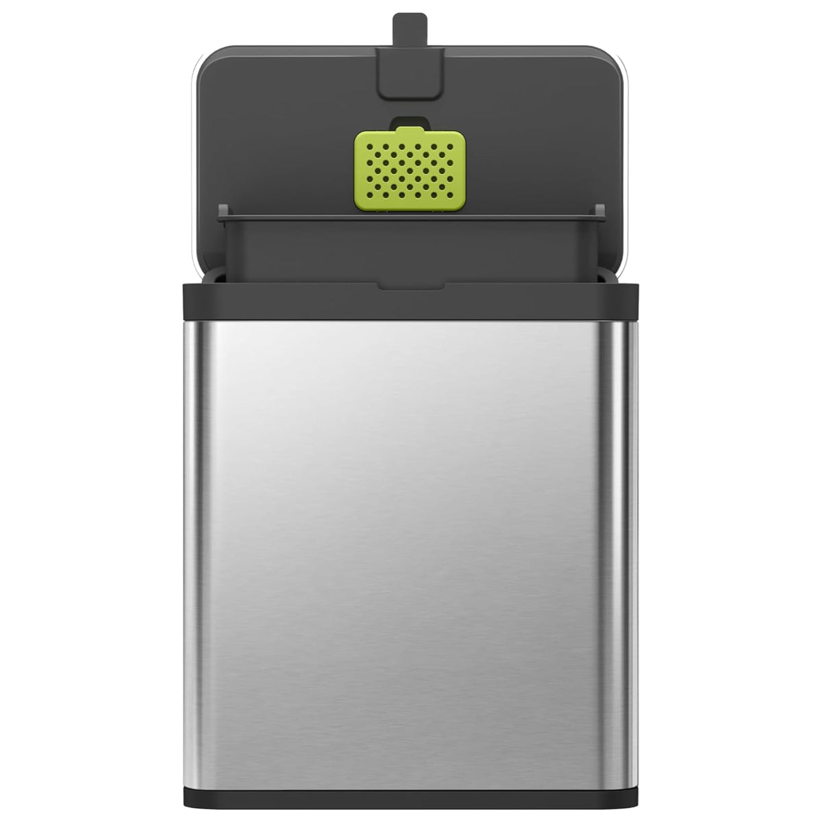 EKO Cubo de Compostaje para Cocina de 7 L, Acero Inoxidable, con Cubeta Interior Extraíble y Compartimento para Desodorizante, Contenedor 2 en 1 para Encimera