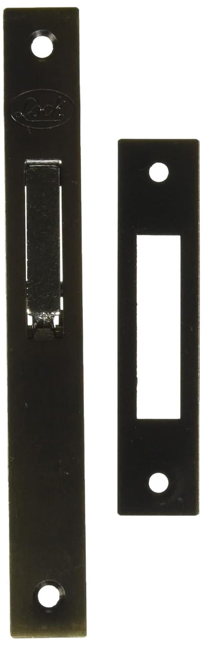 Lock L2102 Cerrojo para embutir de paleta, latón antiguo, llave tetra, en caja