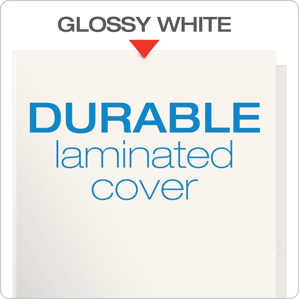Oxford Fólder Laminado, Cubiertas , Bolsas Internas, Caja Con 25 Piezas, Color Blanco, Tamaño Carta 51704
