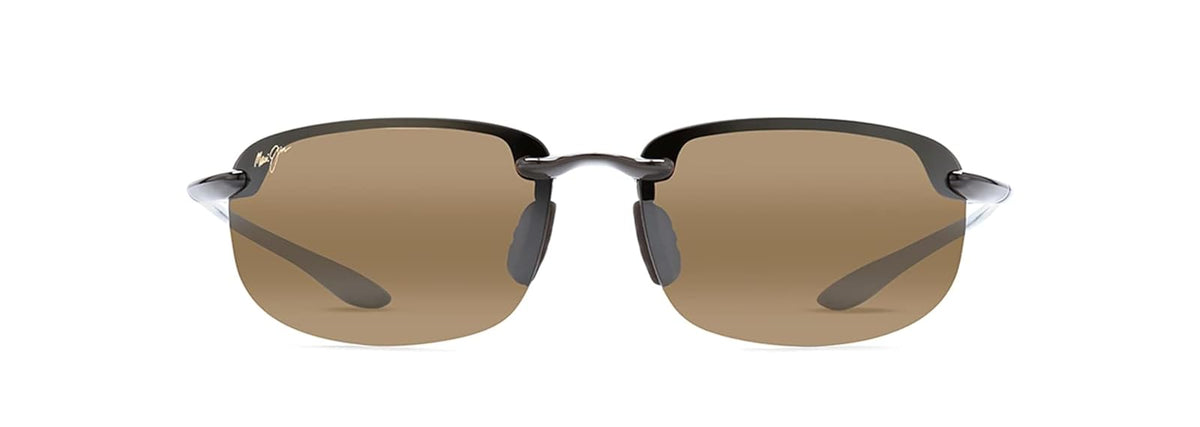 Maui Jim Ho'okipa Gafas Unisex adulto - M - Negro brillante - Bronce Hcl