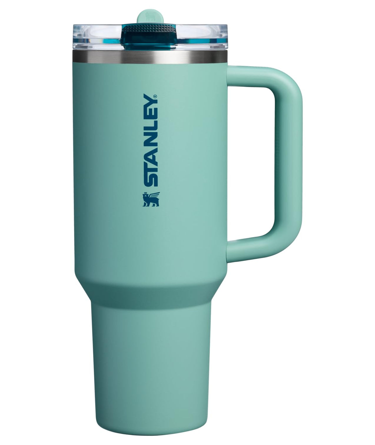 Stanley Quencher ProTour Vaso Térmico con Popote Abatible, Acero Inoxidable - 40 Ounces - Verde primavera