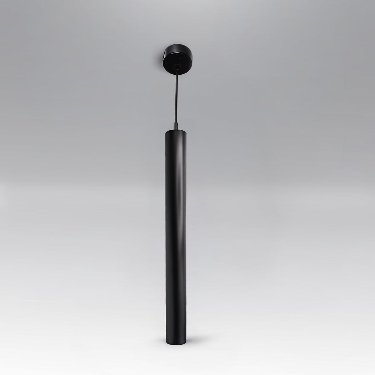 Lámpara Colgante Cilíndrica Negra ARTLITE ADE-614, Base GU10, Cable Ajustable, Diseño Minimalista Moderno para Isla de Cocina, Comedor, Restaurante y Bar