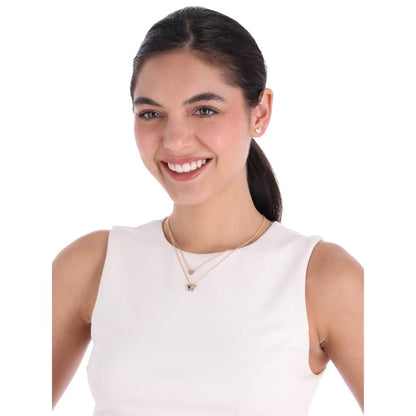 DKNY Box Set Collar Y Aretes Dorado Mariposa Para Mujer