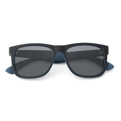 Foster otorgar Jace - anteojos de sol polarizadas para hombre, color negro mate y azul marino, 54 mm de EE. UU, Negro -, 54 mm