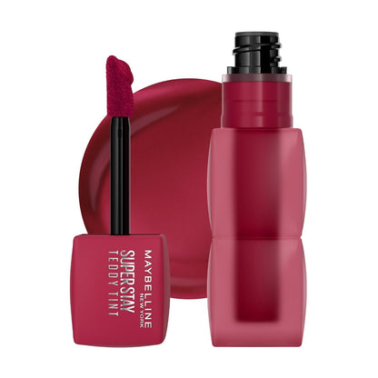 Maybelline Super Stay Teddy Tint Tinta para Labios Mate, 5 ml - Tono Wild at Heart