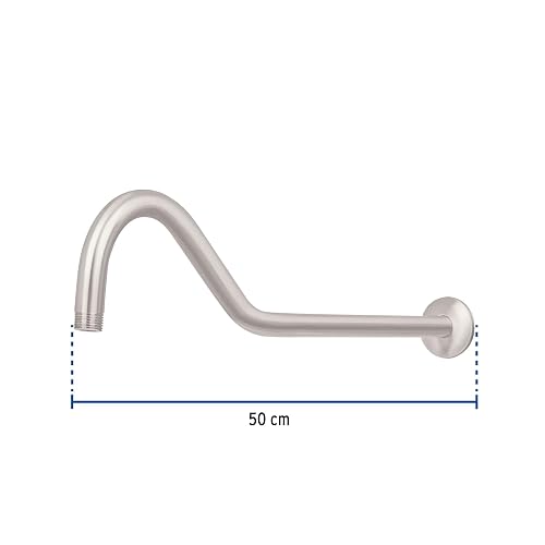 Foset Element BCH-720N, Brazo tipo gancho y chapetón, para regadera, acabado satín