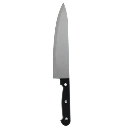 Ekco | Juego de Cuchillos Classic 6 Piezas Acero Inoxidable Negro | Triple remache, Mangos baquelita, Acero inoxidable, Corte preciso, Chef 20cm, Rebanador 19cm, Multiusos 12.7cm