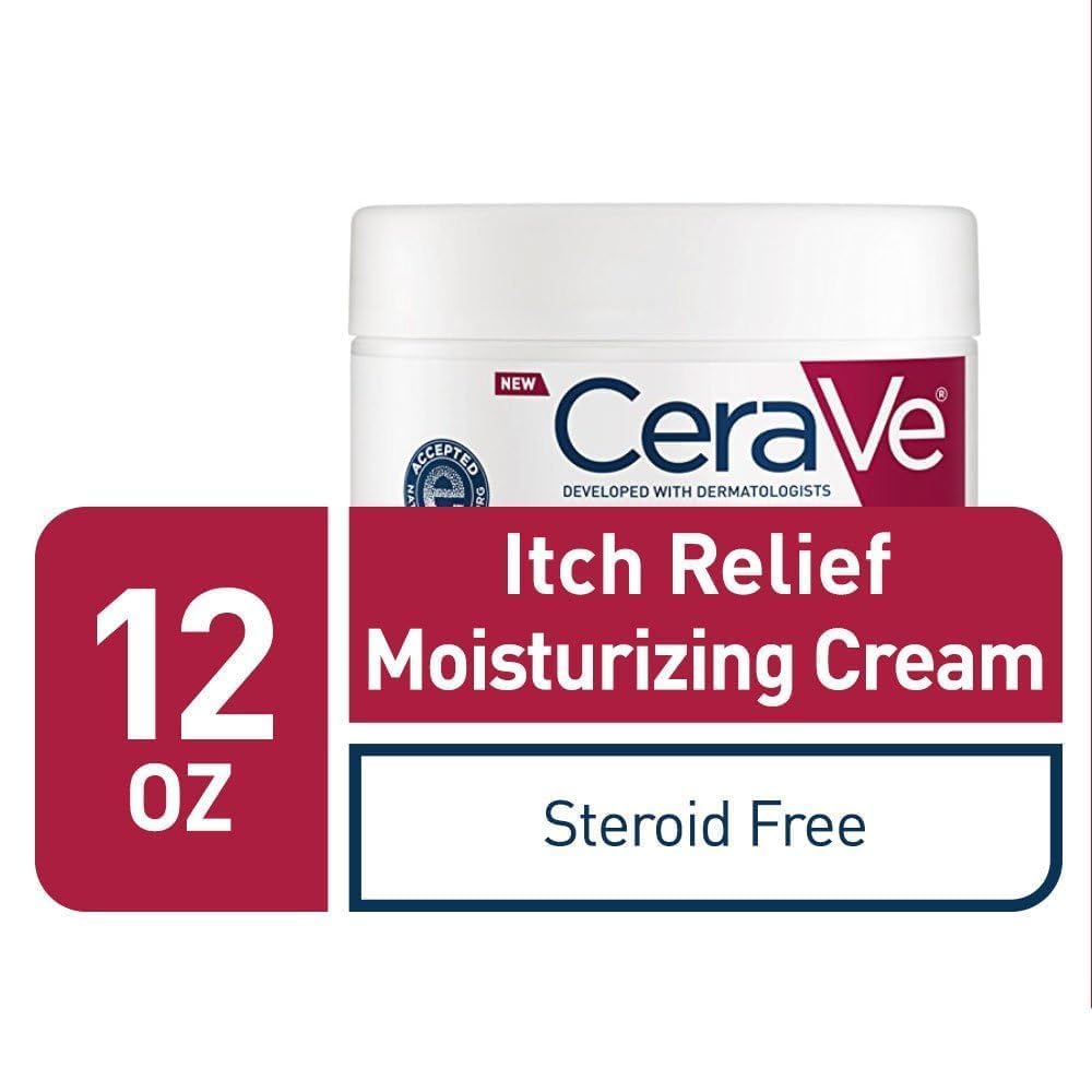 CeraVe Itch Relief Moisturizing Cream Tub, 12 Ounce
