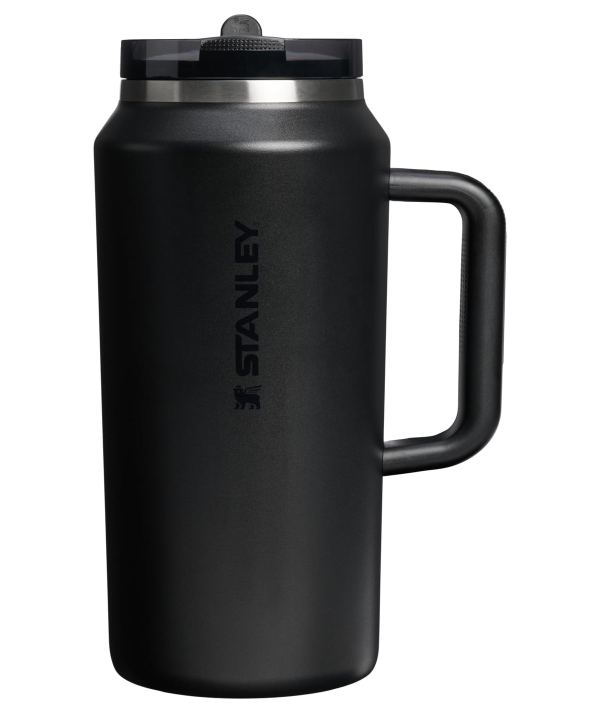 Stanley Quencher ProTour Vaso Térmico con Popote Abatible, Acero Inoxidable - 64 Ounces - Negro 2.0