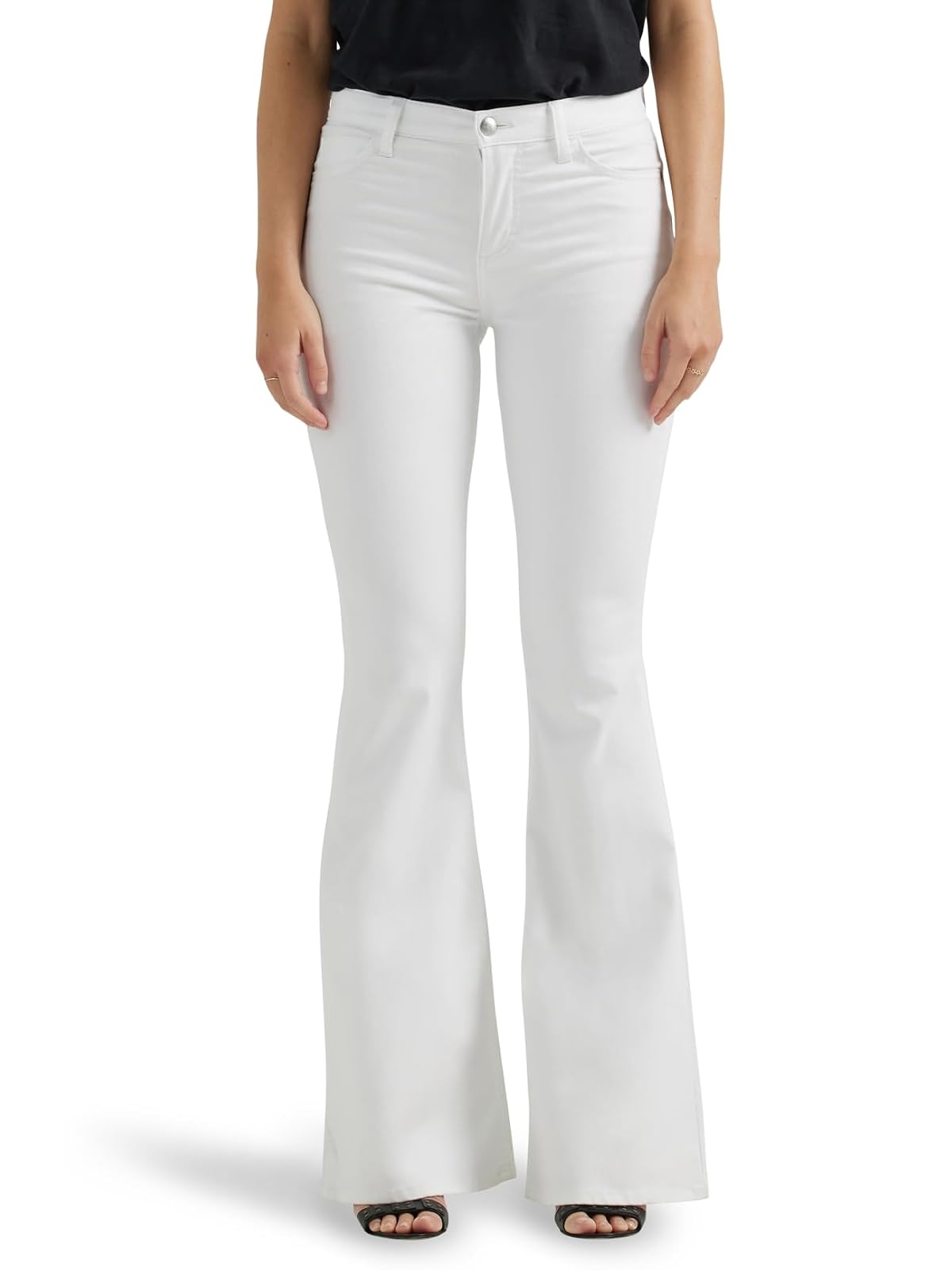 Lee Jeans Acampanados de Tiro Medio para Mujer - 12 - Blanco brillante