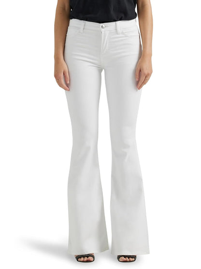 Lee Jeans Acampanados de Tiro Medio para Mujer - 12 - Blanco brillante
