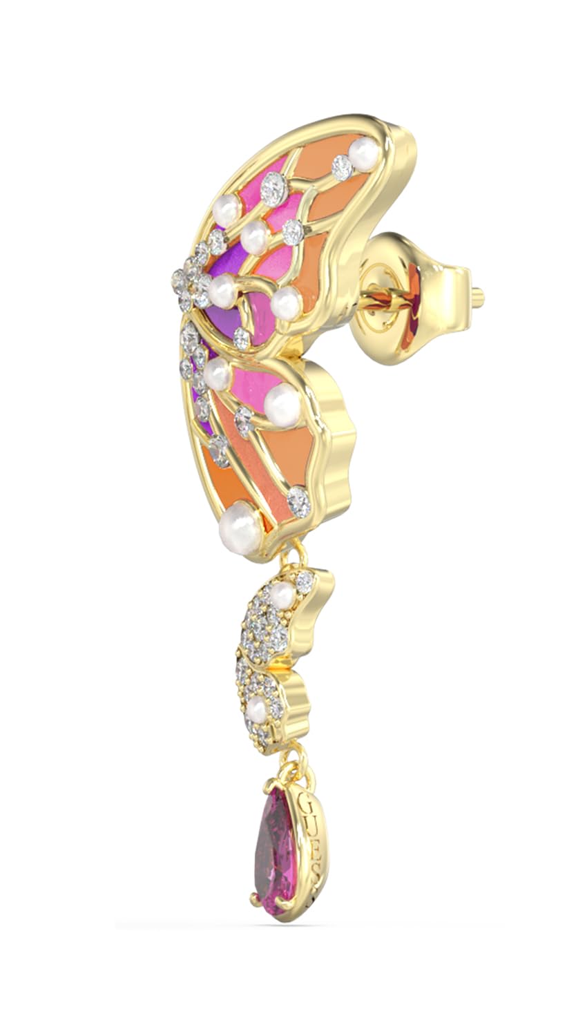 GUESS Aretes para Mujer BORBOLETA color Dorado