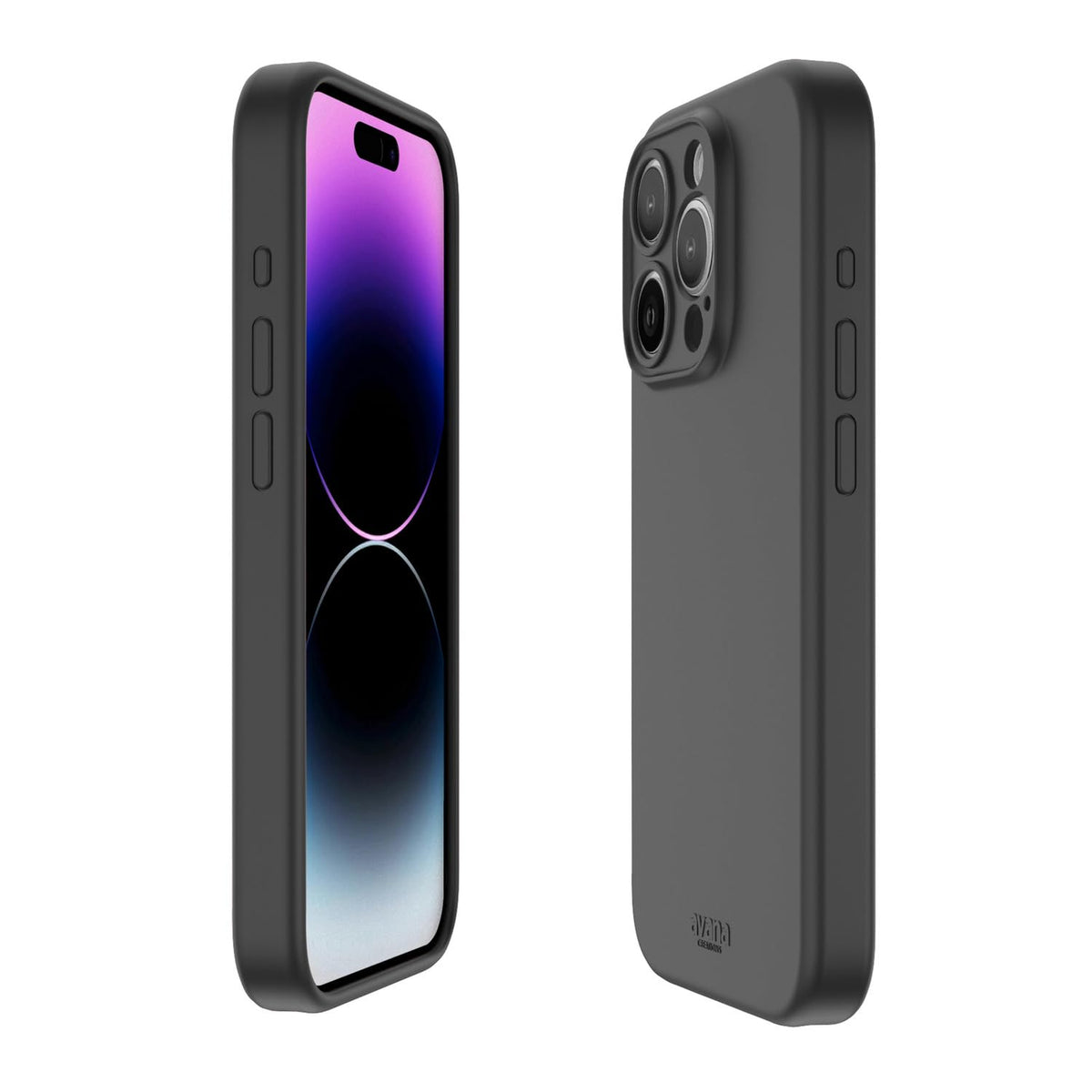 Avana Velvet Funda con MagSafe Compatible con iPhone 15 Pro MAX, Resistente a Caídas de 3m, Bisel Elevado, Protección Antimicrobiana - Negro