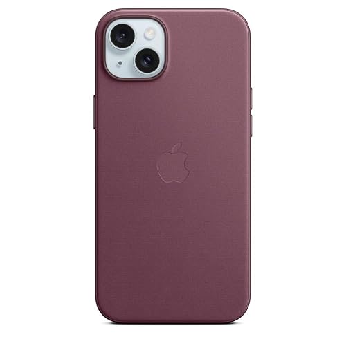 Funda de FineWoven con MagSafe para el iPhone 15 Plus - Rojo Mora